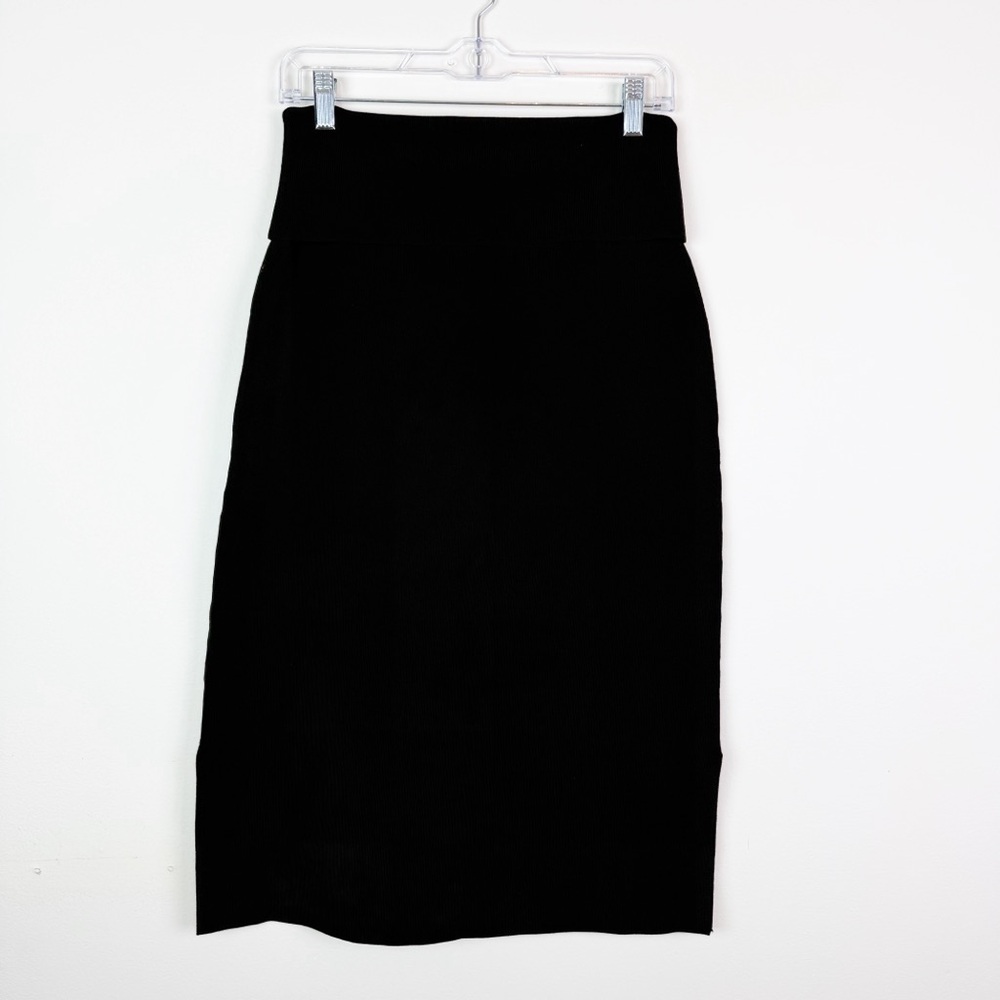 M.M. Lafleur The Harlem Skirt in Black Jardigan Knit Size L - Picture 8 of 12